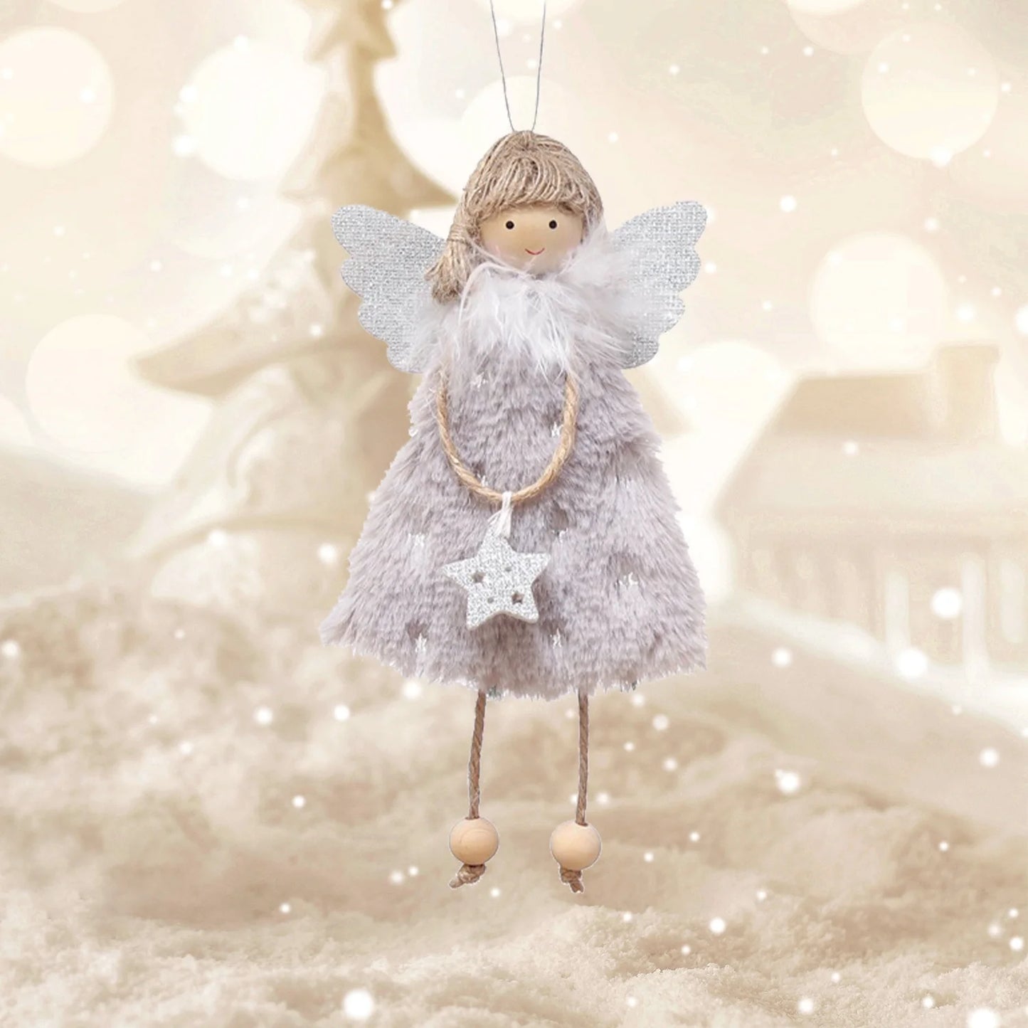 Holiday Hilarity: Three Tiny Angelic Ornament Dolls Ready to Hang Out on Your Tree!