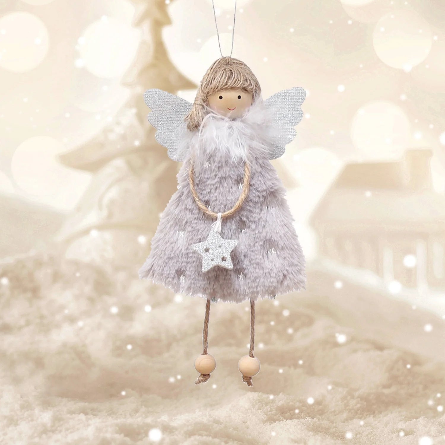 Holiday Hilarity: Three Tiny Angelic Ornament Dolls Ready to Hang Out on Your Tree!