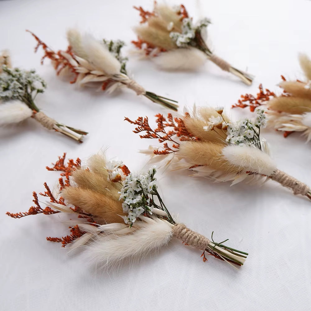 Stunning Handmade Boho Dried Flower Bouquet - Perfect for Mini Weddings, DIY Crafts, and Stylish Decor! 🌼💐✨💖