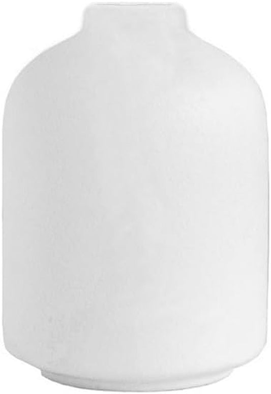 Elegant White Ceramic Vase for Home Decor - Perfect for Dried Flowers and Living Room Arrangements