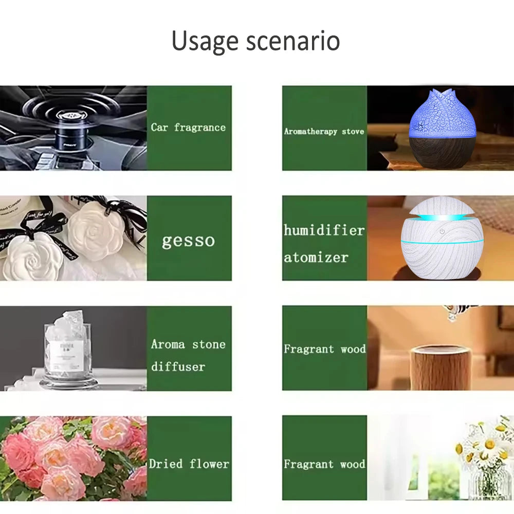 Revitalize Your Space with Our Natural Essential Oils Blend: Eucalyptus, Vanilla, Citronella, Rosemary, Peppermint & Lemongrass