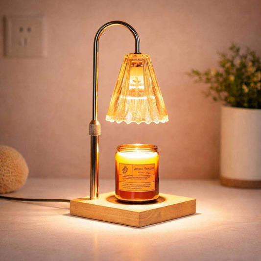 Aromatherapy Candle Warmer Table Lamp - Retro Design for Bedroom, Study, and Home Office