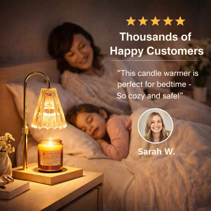Aromatherapy Candle Warmer Table Lamp - Retro Design for Bedroom, Study, and Home Office