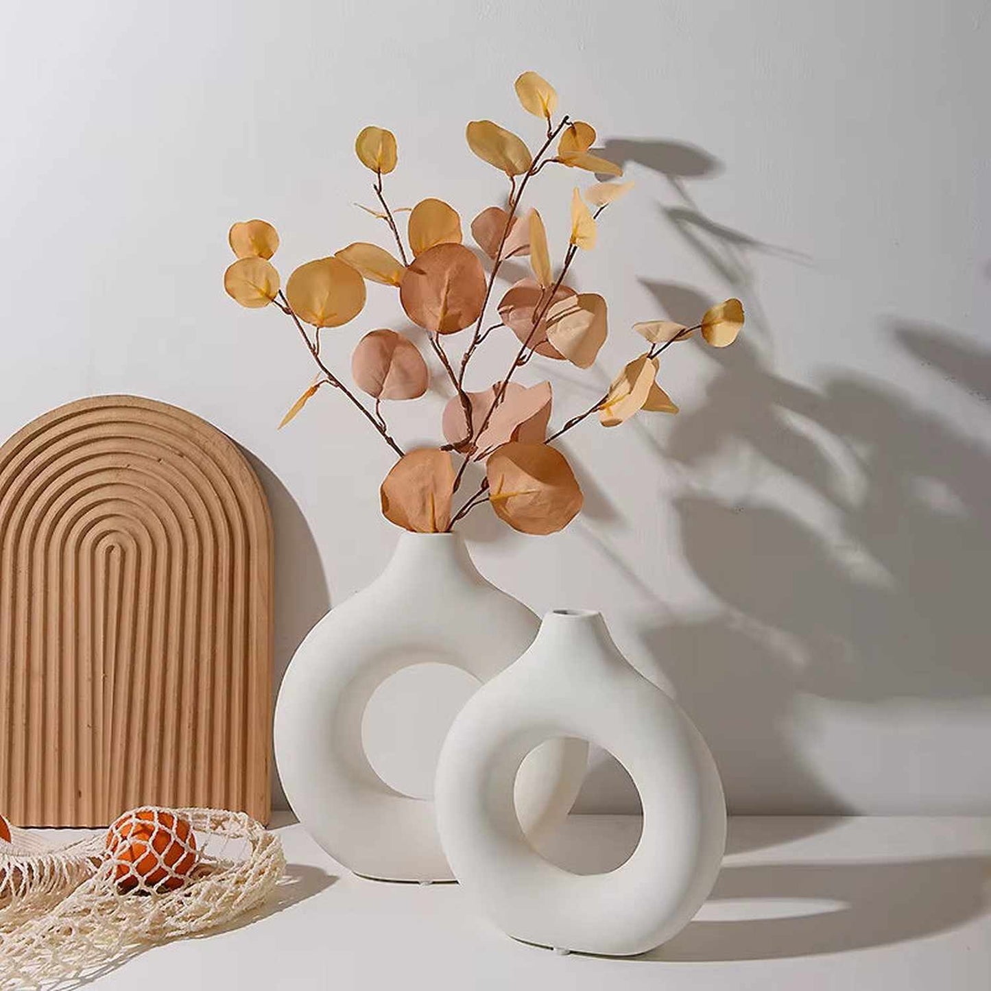 Elevate Your Living Space with Our Chic Nordic White Flower Vase 🌼✨ Perfect for Stunning Floral Arrangements! 🏡💐