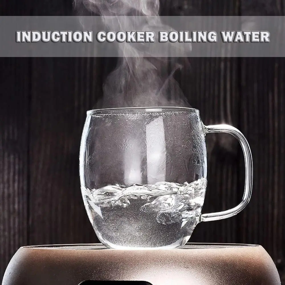 Elegant Borosilicate Glass Tea Cup with Infuser and Lid - 17 oz Perfect for Loose Leaf Tea Lovers