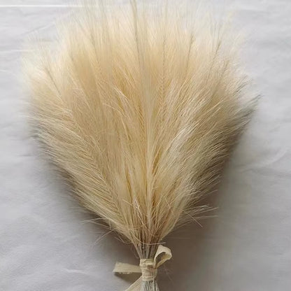 Transform Your Space with 10 Pcs Fluffy Artificial Pampas Grass - Perfect for Birthdays, Weddings, and DIY Home Decor! 🌾✨