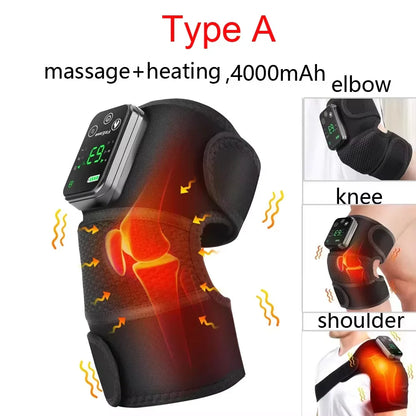 Revitalize Your Relaxation: 3-in-1 Electric Heated Vibration Massager for Knee, Shoulder & Elbow Pain Relief! 🌟👐💆‍♀️