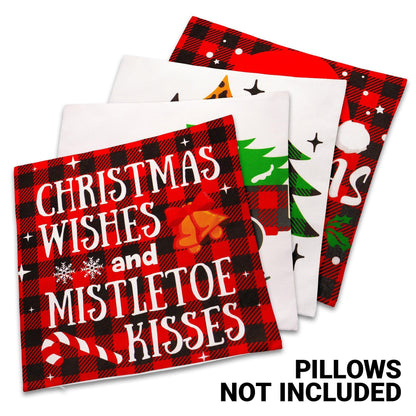 Pillow Fight Under the Mistletoe: Festive Fluff Covers for Your Couch, Because Even Your Sofa Deserves a Holiday Makeover!