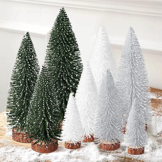 Mini Forest of Tiny Christmas Trees: The Only Family That Gets Along Without Ever Growing Up! (Includes 4 Sizes of Festive Foliage in Green, Silver, and White)