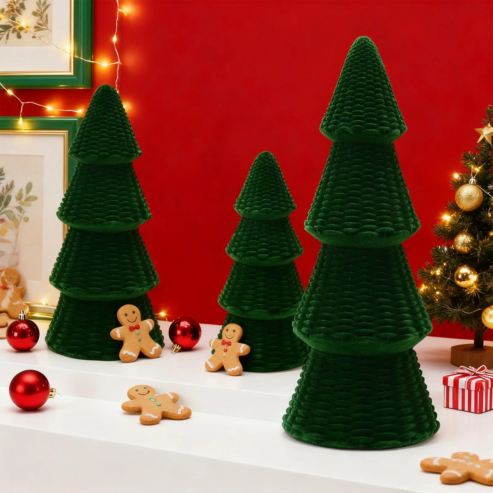 Funky Velvet Mini Christmas Trees: The Perfect Tiny Forest for Your Tabletop Holiday Shenanigans!