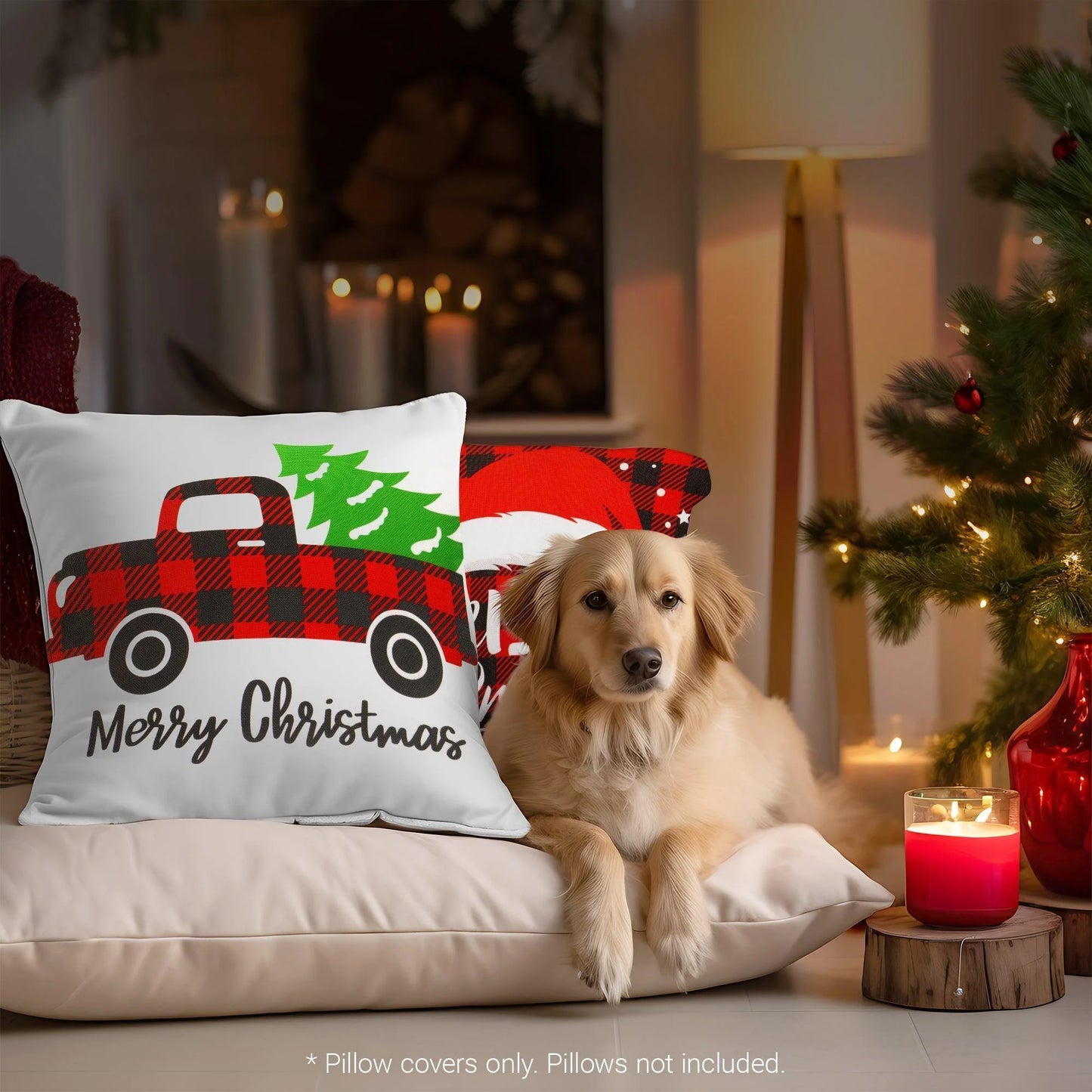 Pillow Fight Under the Mistletoe: Festive Fluff Covers for Your Couch, Because Even Your Sofa Deserves a Holiday Makeover!