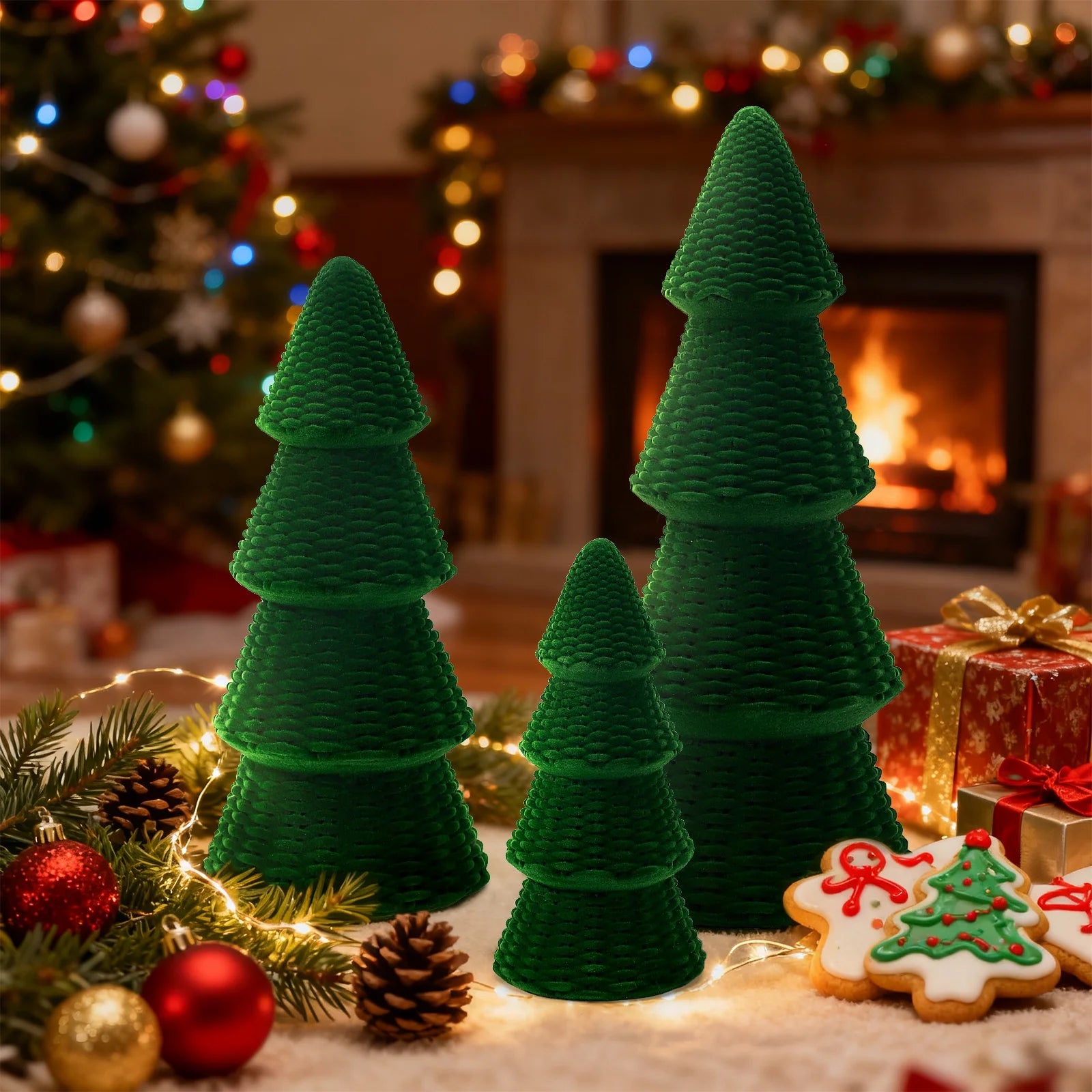 Funky Velvet Mini Christmas Trees: The Perfect Tiny Forest for Your Tabletop Holiday Shenanigans!