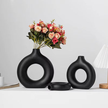 Elevate Your Living Space with Our Chic Nordic White Flower Vase 🌼✨ Perfect for Stunning Floral Arrangements! 🏡💐