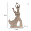 Modern Couples Abstract Statue - Perfect Valentine's Day Home Decor & Unique Tabletop Sculpture for Lovers