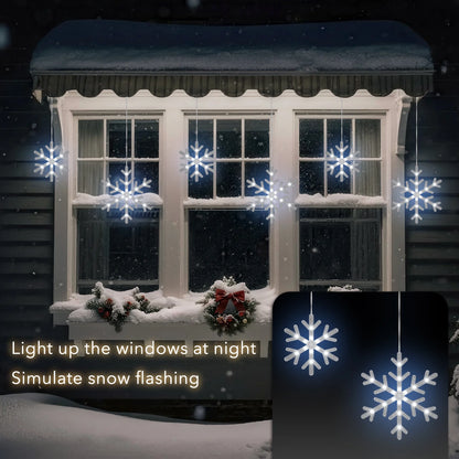 Brighten up your holidays with our stunning 9ft Christmas Snowflake String Lights! ❄️✨ Featuring 10 beautiful blue & cool white LEDs with a magical twinkle effect, these connectable, waterproof lights are perfect for your indoor and outdoor decor. Illuminate your eaves, garden, and yard in style! #HolidayDecor #ChristmasLights