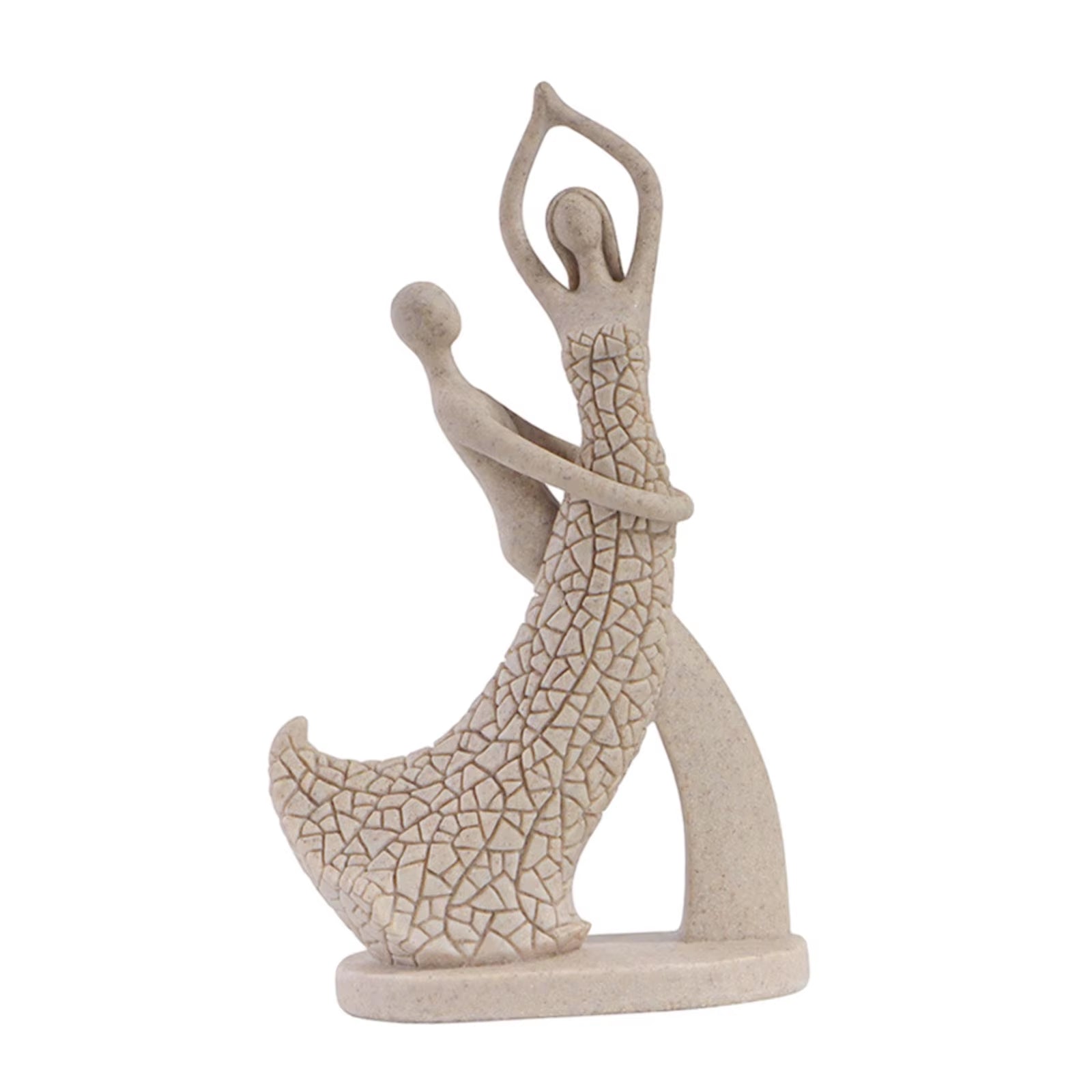 Modern Couples Abstract Statue - Perfect Valentine's Day Home Decor & Unique Tabletop Sculpture for Lovers