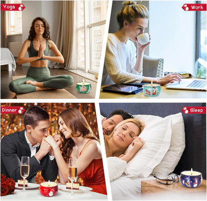 Yule Light Up Your Life: 8-Pack of Jolly Scented Candles for Coworker Gifting Chaos and Festive Birthday Shenanigans!