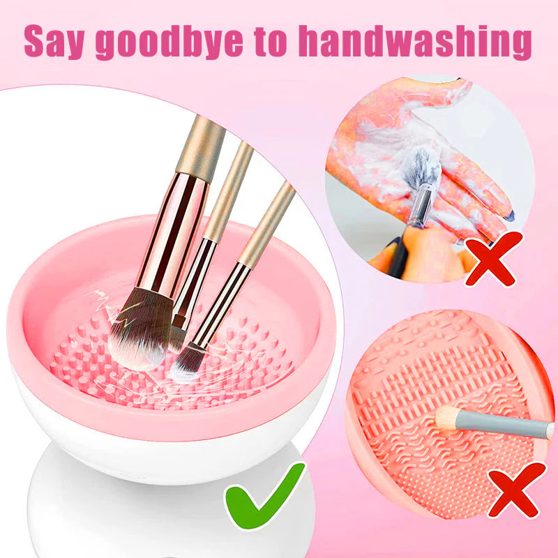 Say goodbye to dirty brushes! 🧖‍♀️✨ Check out this Portable USB Electric Makeup Brush Cleaner – a game changer for flawless beauty! 💄🖌️ #MakeupMustHave #GlamOnTheGo