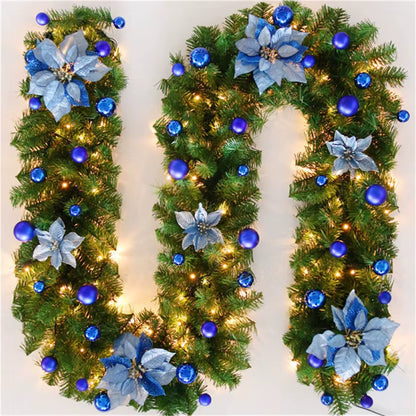 Jingle All the Way: 2.7M of Colorful Rattan Magic to Make Your Mantel Swoon and Your Stairs Sing!