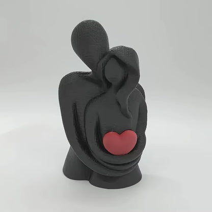 Modern Love Embracing Couple 3D Printing Statues - Stylish Home Decor & Perfect Gift Ideas