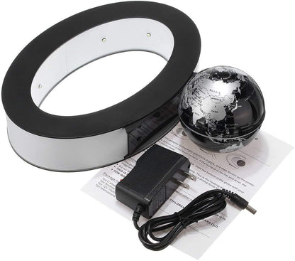 Floating Globe Desk Toy - Perpetual Motion Decoration with Magnetic Rotation for Home & Office