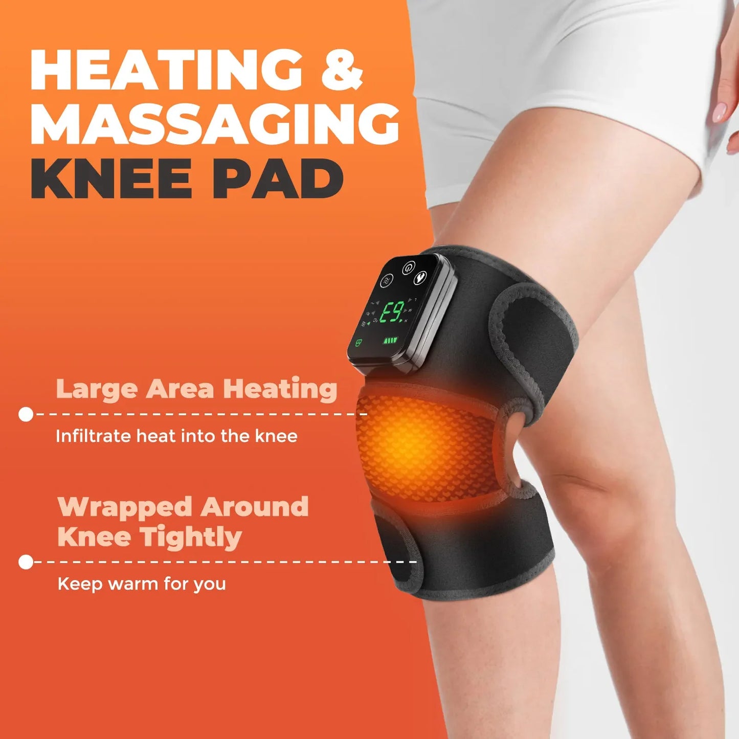 Revitalize Your Relaxation: 3-in-1 Electric Heated Vibration Massager for Knee, Shoulder & Elbow Pain Relief! 🌟👐💆‍♀️