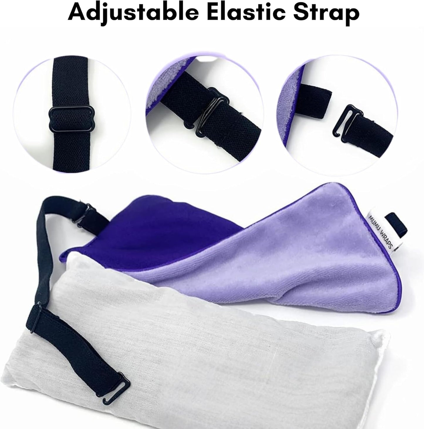 Unwind in Bliss with Mumu Wraps Lavender Eye Pillow 🌿✨ Perfect for Sleep, Yoga, and Meditation! 🧘‍♀️💕 Includes Extra Cover - The Ultimate Self-Care Gift for Moms and Women! #Relaxation #Aromatherapy #SelfCare