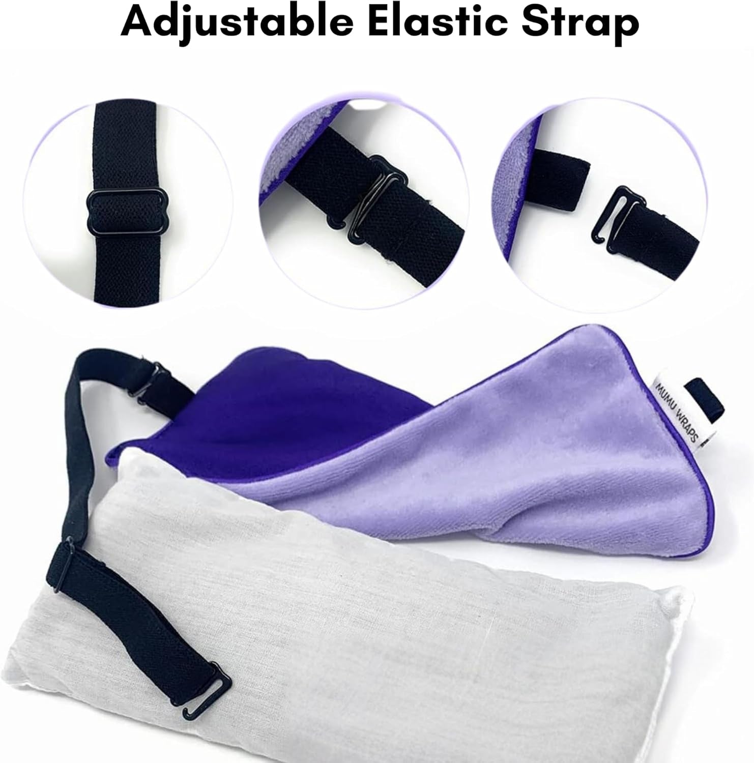 Unwind in Bliss with Mumu Wraps Lavender Eye Pillow 🌿✨ Perfect for Sleep, Yoga, and Meditation! 🧘‍♀️💕 Includes Extra Cover - The Ultimate Self-Care Gift for Moms and Women! #Relaxation #Aromatherapy #SelfCare