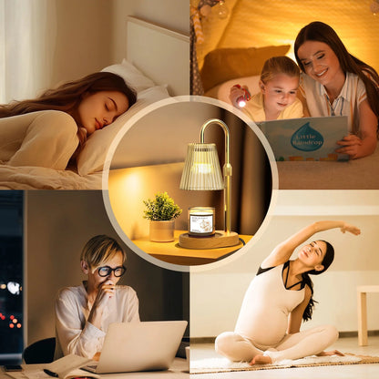 Transform Your Space with Our Timer Candle Warmer Lamp—Perfect Gift for Moms & Housewarming Celebrations! 🕯️✨