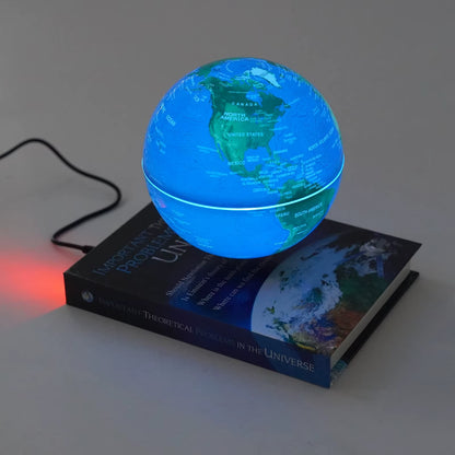 Levitate Your World: Stunning Magnetic Floating Globe with RGB LED Lights - Perfect Décor & Gift!