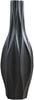 Elegant 15-Inch Black Ceramic Floor Vase for Stunning Home and Office Décor - Perfect for Weddings and Parties