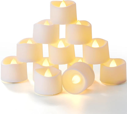 Illuminate your space effortlessly with our 24-Pack Flameless LED Tea Light Candles! 🕯️✨ Featuring a 6-hour timer for daily auto-on magic, perfect for centerpieces, lanterns, and holiday decor! #HomeDecor #FlamelessCandles