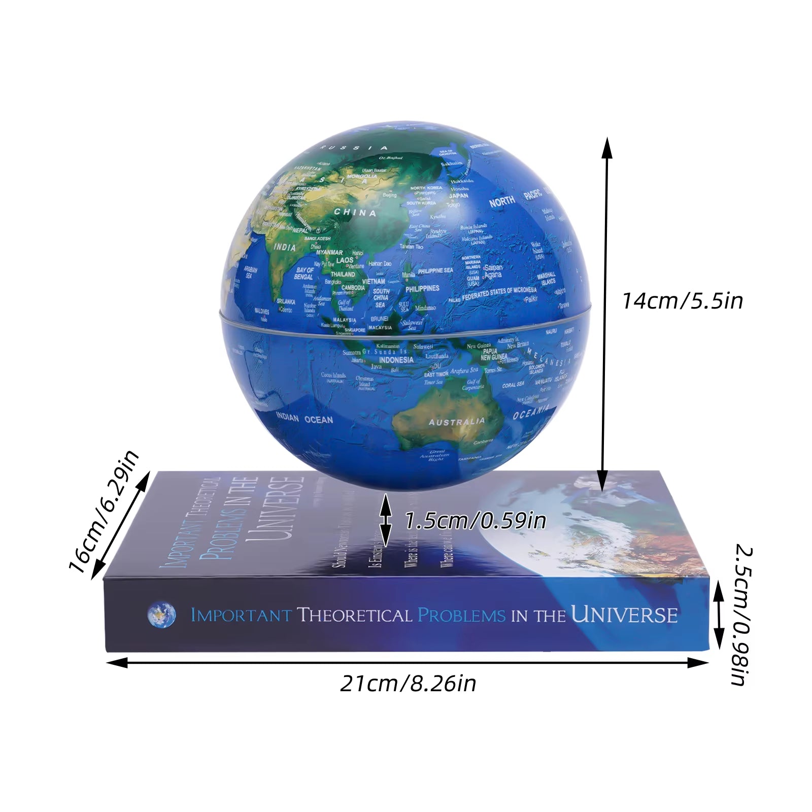 Levitate Your World: Stunning Magnetic Floating Globe with RGB LED Lights - Perfect Décor & Gift!