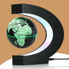 Magnetic Levitation Floating Globe with LED Lights - Color Changing World Map in Sleek Black Design