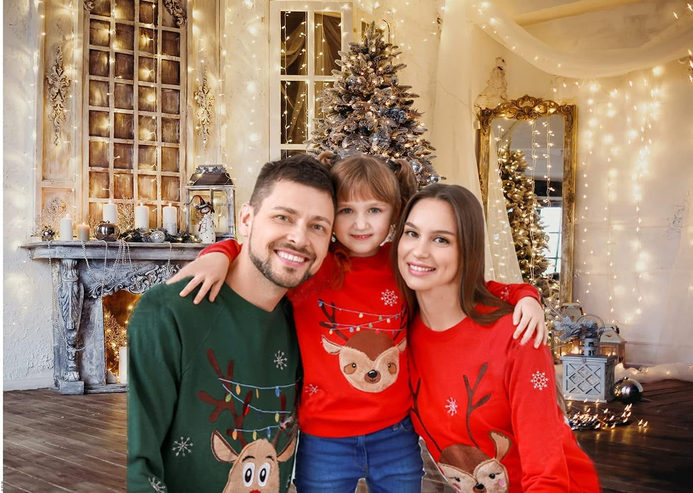 7X5Ft Christmas Wonderland: The Ultimate Tree-astic Backdrop for When You Want to Strike a Pose with Santa's Living Room!