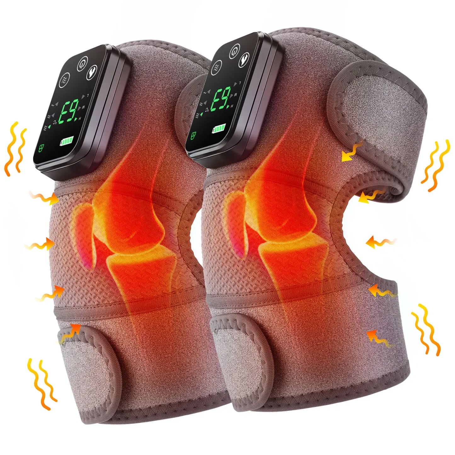 Revitalize Your Relaxation: 3-in-1 Electric Heated Vibration Massager for Knee, Shoulder & Elbow Pain Relief! 🌟👐💆‍♀️