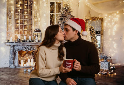 7X5Ft Christmas Wonderland: The Ultimate Tree-astic Backdrop for When You Want to Strike a Pose with Santa's Living Room!