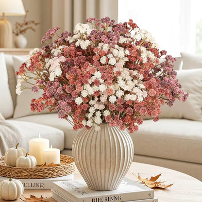 Elevate Your Autumn Vibes with 10 Realistic Baby Breath Bouquets! 🍂💐 Perfect for Fall Decor!