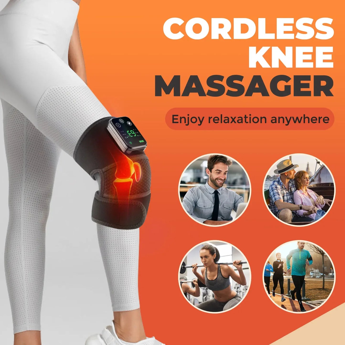 Revitalize Your Relaxation: 3-in-1 Electric Heated Vibration Massager for Knee, Shoulder & Elbow Pain Relief! 🌟👐💆‍♀️