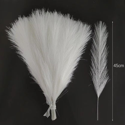 Transform Your Space with 10 Pcs Fluffy Artificial Pampas Grass - Perfect for Birthdays, Weddings, and DIY Home Decor! 🌾✨