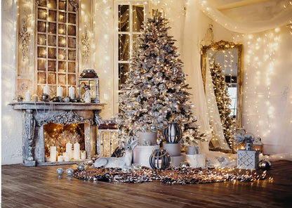 7X5Ft Christmas Wonderland: The Ultimate Tree-astic Backdrop for When You Want to Strike a Pose with Santa's Living Room!