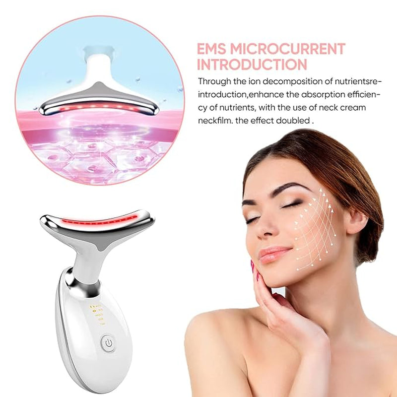 Revitalize Your Skin with Our Multi-Mode Facial Massager! 🌟 Say Goodbye to Double Chin and Hello to a Sculpted Face! 💖 Thermal, Vibration & Microcurrent Features for Ultimate Care! 📦 Fast US Shipping with Tracking!