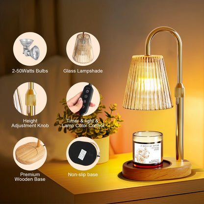 Transform Your Space with Our Timer Candle Warmer Lamp—Perfect Gift for Moms & Housewarming Celebrations! 🕯️✨